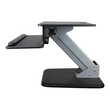StarTech.com Height Adjustable Standing Desk Converter - Sit Stand Desk with One-finger Adjustment - Produktbild Additional View 3 S