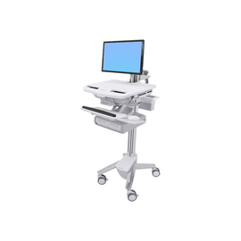 Ergotron Cart with LCD Arm, 2 Drawers - Wagen - für LCD-Display / PC-Ausrüstung - Kunststoff, Alumin Produktbild
