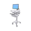 Ergotron Cart with LCD Arm, 2 Drawers - Wagen - für LCD-Display / PC-Ausrüstung - Kunststoff, Alumin Produktbild Additional View 1 S
