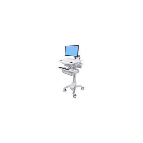 Ergotron Cart with LCD Arm, 2 Drawers - Wagen - für LCD-Display / PC-Ausrüstung - Kunststoff, Alumin Produktbild Additional View 1 L