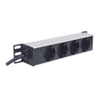 Intellinet 10" 1U Rackmount 4-Way Power Strip - German Type", With Power Indicator, No Surge Protect Produktbild Additional View 2 S