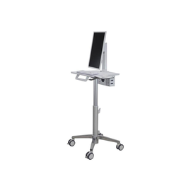 Ergotron Lean WOW SV10 - Wagen für LCD-Display / PC-Ausrüstung - weiß, Aluminium - Bildschirmgröße: Produktbild