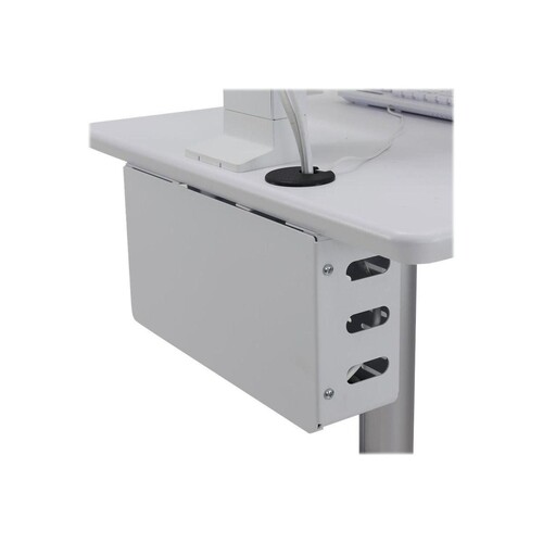 Ergotron Lean WOW SV10 - Wagen für LCD-Display / PC-Ausrüstung - weiß, Aluminium - Bildschirmgröße: Produktbild Additional View 1 L