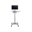 Ergotron Lean WOW SV10 - Wagen für LCD-Display / PC-Ausrüstung - weiß, Aluminium - Bildschirmgröße: Produktbild Additional View 4 S