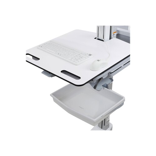 Ergotron Cart - Sliding Worksurface - Wagen - für LCD-Display / PC-Ausrüstung - medizinisch - Alumin Produktbild Additional View 1 L