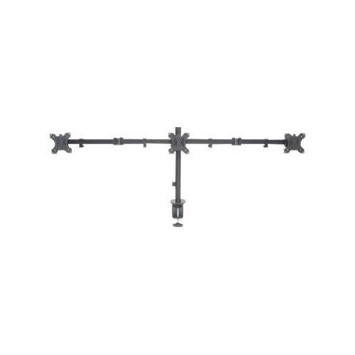 Manhattan TV & Monitor Mount, Desk, Double-Link Arms, 3 screens, Screen Sizes: 10-27", Black, Clamp Produktbild Additional View 2 L