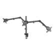 Manhattan TV & Monitor Mount, Desk, Double-Link Arms, 3 screens, Screen Sizes: 10-27", Black, Clamp Produktbild Additional View 3 S