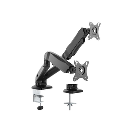 VALUE Befestigungskit - einstellbarer Arm - für 2 LCD-Displays - Kunststoff, Aluminium, Stahl - Schw Produktbild