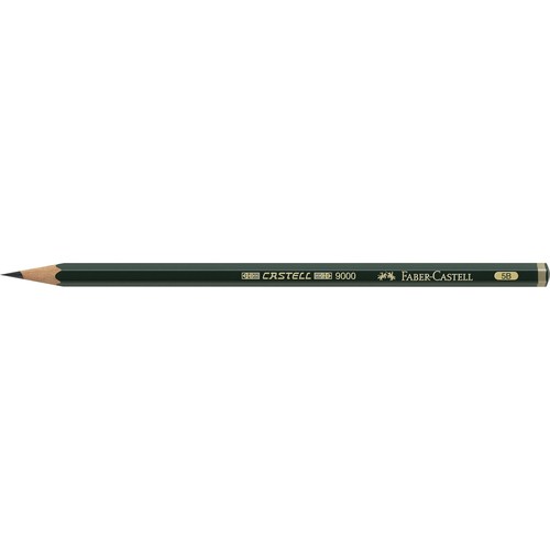 Bleistift 9000 5B sechskant Faber Castell 119005 Produktbild Front View L