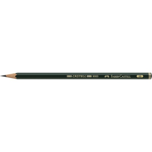 Bleistift 9000 3B sechskant Faber Castell 119003 Produktbild Front View L