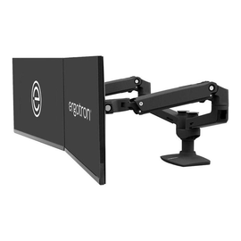 Ergotron LX Dual Side-by-Side Arm - Befestigungskit (Spannbefestigung für Tisch, Tischplattenbohrung Produktbild