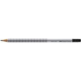 Bleistift mit Radierer und Noppen GRIP 2001 HB dreikant Faber Castell 117200 Produktbild