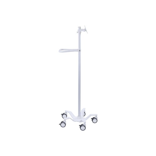 Ergotron Pole Cart - Wagen - für LCD-Display/Tablet - hochweiß - Bildschirmgröße: bis zu 61 cm (bis Produktbild