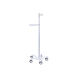 Ergotron Pole Cart - Wagen - für LCD-Display/Tablet - hochweiß - Bildschirmgröße: bis zu 61 cm (bis Produktbild Additional View 1 S