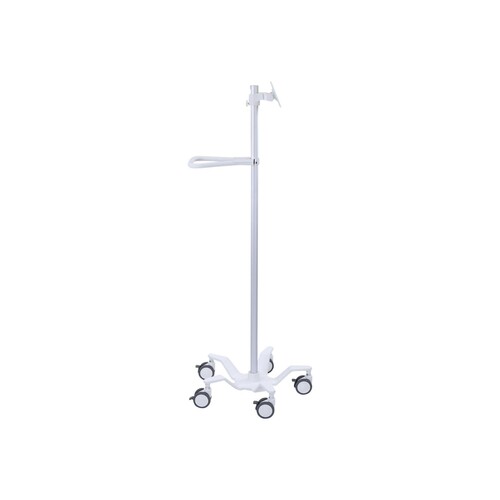 Ergotron Pole Cart - Wagen - für LCD-Display/Tablet - hochweiß - Bildschirmgröße: bis zu 61 cm (bis Produktbild Additional View 1 L