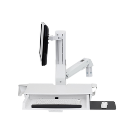 Ergotron Sit-Stand Combo Arm - Befestigungskit (Handgelenkkissen, Wandmontagehalterung, Display-Halt Produktbild