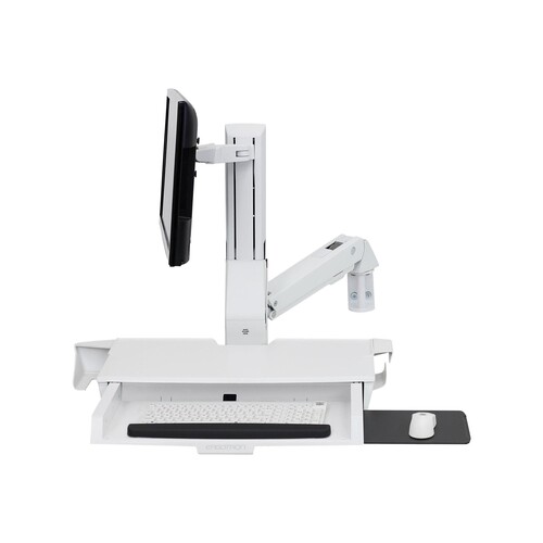 Ergotron Sit-Stand Combo Arm - Befestigungskit (Handgelenkkissen, Wandmontagehalterung, Display-Halt Produktbild