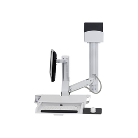 Ergotron SV Combo System with Worksurface & Pan, Small CPU Holder - Befestigungskit (CPU-Halter, Han Produktbild