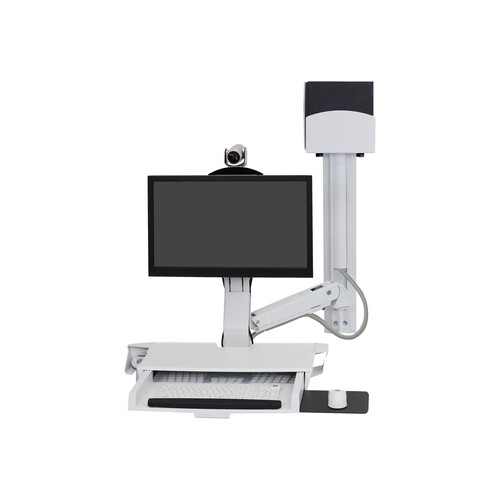 Ergotron SV Combo System with Worksurface & Pan, Small CPU Holder - Befestigungskit (CPU-Halter, Han Produktbild Additional View 1 L