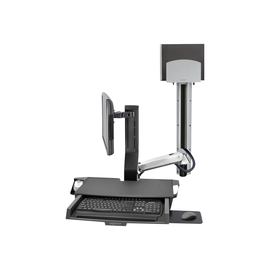 Ergotron SV Combo System with Worksurface & Pan, Medium CPU Holder - Befestigungskit (CPU-Halter, Ha Produktbild