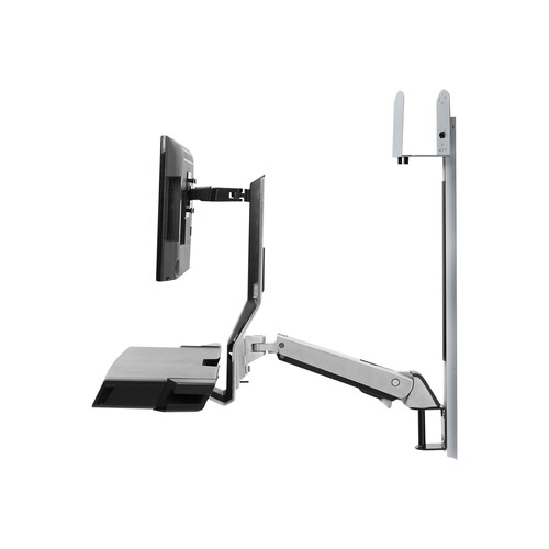 Ergotron SV Combo System with Worksurface & Pan, Medium CPU Holder - Befestigungskit (CPU-Halter, Ha Produktbild Additional View 2 L