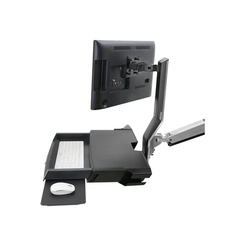 Ergotron SV Combo System with Worksurface & Pan, Medium CPU Holder - Befestigungskit (CPU-Halter, Ha Produktbild Additional View 3 L