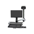 Ergotron SV Combo System with Worksurface & Pan, Small CPU Holder - Befestigungskit (CPU-Halter, Han Produktbild