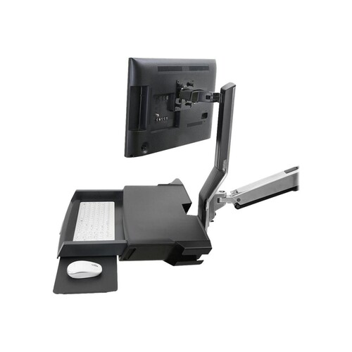 Ergotron SV Combo System with Worksurface & Pan, Small CPU Holder - Befestigungskit (CPU-Halter, Han Produktbild Additional View 2 L