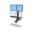 Ergotron WorkFit-S - Stehender Tischwandler - rechteckig Produktbild Additional View 1 S