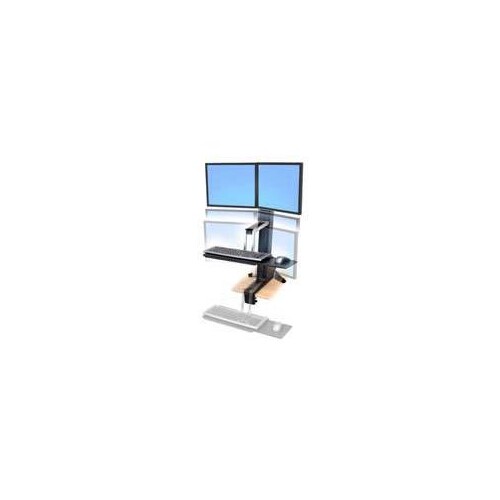 Ergotron WorkFit-S - Stehender Tischwandler - rechteckig Produktbild Additional View 1 L