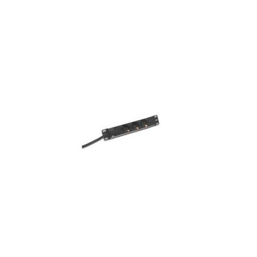 DIGITUS Steckdosenleiste mit Aluminiumprofil, 3-fach Schutzkontaktsteckdose, 2 m Zuleitung Produktbild Additional View 1 L
