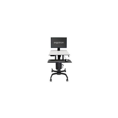 Ergotron WorkFit-C Single HD - Sitz-/Steh-Arbeitsplatz Produktbild Front View L