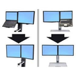 Ergotron WorkFit - Montagekomponente (Konverter-Kit) - Bildschirmgröße: bis zu 55,9 cm (bis zu 22 Zo Produktbild Additional View 1 S