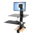 Ergotron WorkFit-S Single LD - Stehender Tischwandler Produktbild