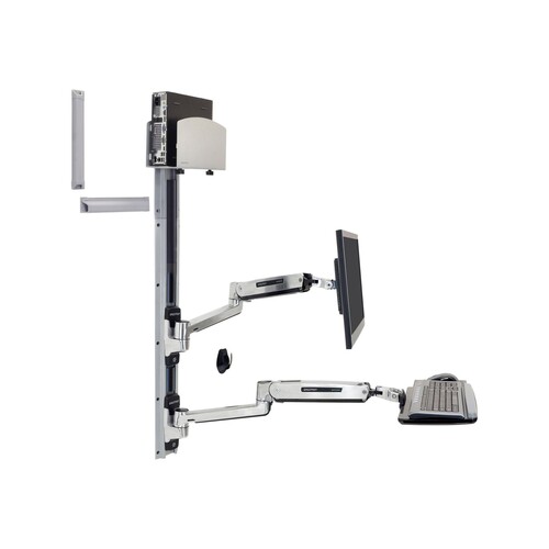 Ergotron LX - Befestigungskit (CPU-Halter, Maushalterung, 2 Schienenabdeckungen, Tastaturarm, 2 Kabe Produktbild