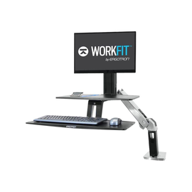 Ergotron WorkFit-A Single LD Workstation With Suspended Keyboard Produktbild