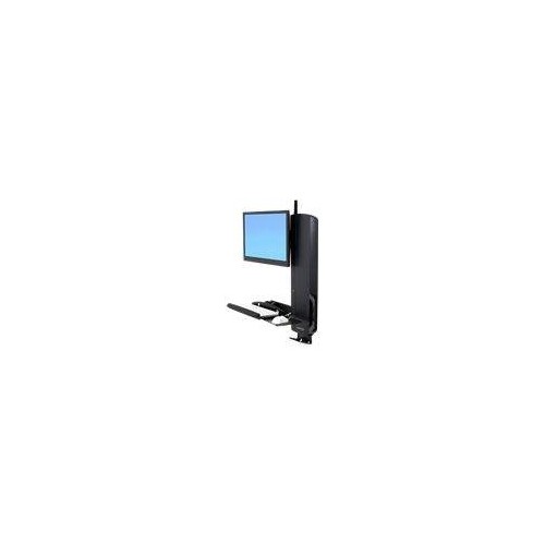 Ergotron Sit-Stand Vertical Lift, High Traffic Area - Befestigungskit (vertikaler Hub) Produktbild Front View L