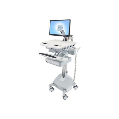 Ergotron Wagen (nur Laden) - offene Architektur - für LCD-Display / PC-Ausrüstung - medizinisch - Al Produktbild Front View L