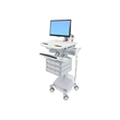 Ergotron Wagen - offene Architektur - für LCD-Display / PC-Ausrüstung - medizinisch - Aluminium, ver Produktbild
