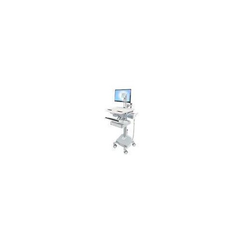 Ergotron Wagen - für LCD-Display / PC-Ausrüstung - medizinisch - Aluminium, verzinker Stahl, hochwer Produktbild Front View L