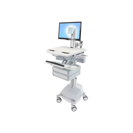 Ergotron Wagen - für LCD-Display / PC-Ausrüstung - medizinisch - Aluminium, verzinker Stahl, hochwer Produktbild