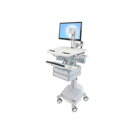 Ergotron Wagen - für LCD-Display / PC-Ausrüstung - medizinisch - Aluminium, verzinker Stahl, hochwer Produktbild