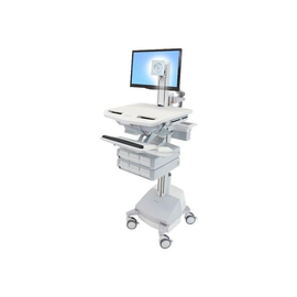 Ergotron Wagen - für LCD-Display / PC-Ausrüstung - medizinisch - Aluminium, verzinker Stahl, hochwer Produktbild