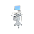 Ergotron Wagen - offene Architektur - für LCD-Display / PC-Ausrüstung - medizinisch - Kunststoff, Al Produktbild