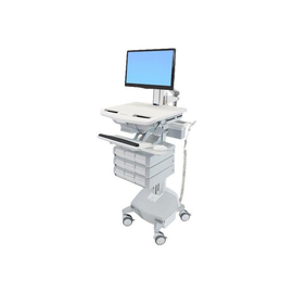 Ergotron Wagen - offene Architektur - für LCD-Display / PC-Ausrüstung - medizinisch - Kunststoff, Al Produktbild