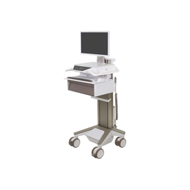 Ergotron CareFit Pro - Wagen - Electric Lift - für LCD-Display / PC-Ausrüstung - medizinisch - weiß, Produktbild