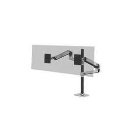 Ergotron LX - Befestigungskit (Doppelarm, hohe Säule) - für 2 LCD-Displays - Aluminium, Stahl - poli Produktbild
