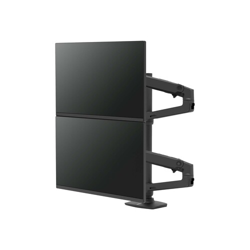 Ergotron LX - Befestigungskit (Doppelarm, hohe Säule) - für 2 LCD-Displays - mattschwarz - Bildschir Produktbild Additional View 1 L