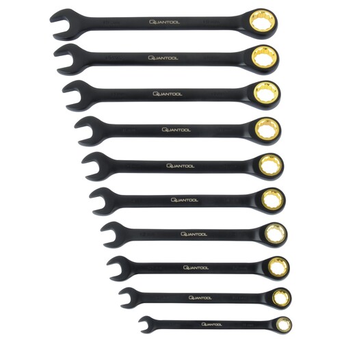 QUANTOOL Gabel- Knarren- Ringschlüssel Q25210 10tlg Produktbild