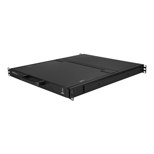 StarTech.com Rack KVM Konsole HD 1080p - US Tastatur(QWERTY), Ein Port VGA KVM mit 17" LCD Monitor - Produktbild Additional View 2 L
